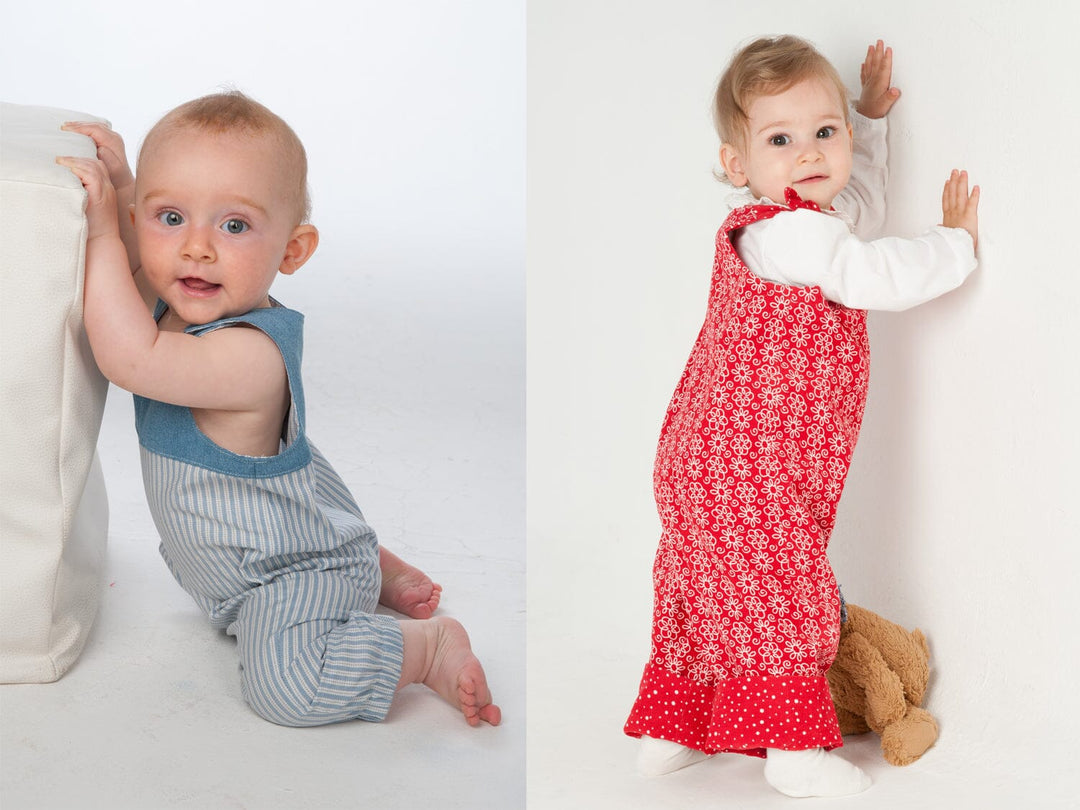 LILLI&BO und BOBBY Baby Latzhose Schnittmuster Ebook pdf Schnittmuster PDF Ebook download Patternforkids 