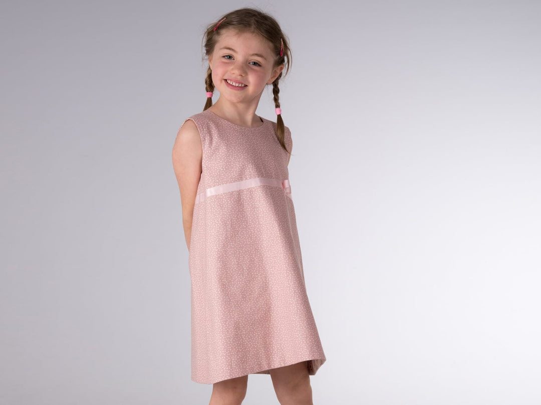 Mädchen Kleid mit Tropfenausschnitt ELENA Schnittmuster Ebook pdf Schnittmuster PDF Ebook download Patternforkids 