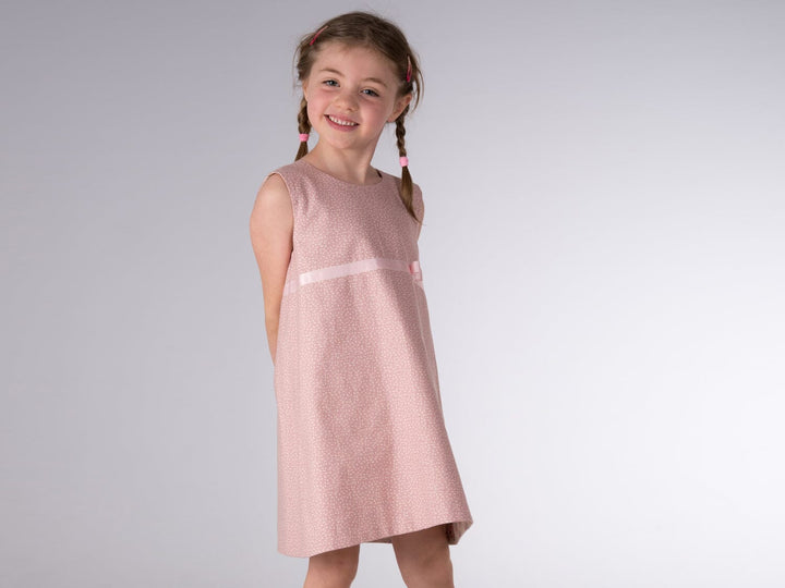 Mädchen Kleid mit Tropfenausschnitt ELENA Schnittmuster Ebook pdf Schnittmuster PDF Ebook download Patternforkids 