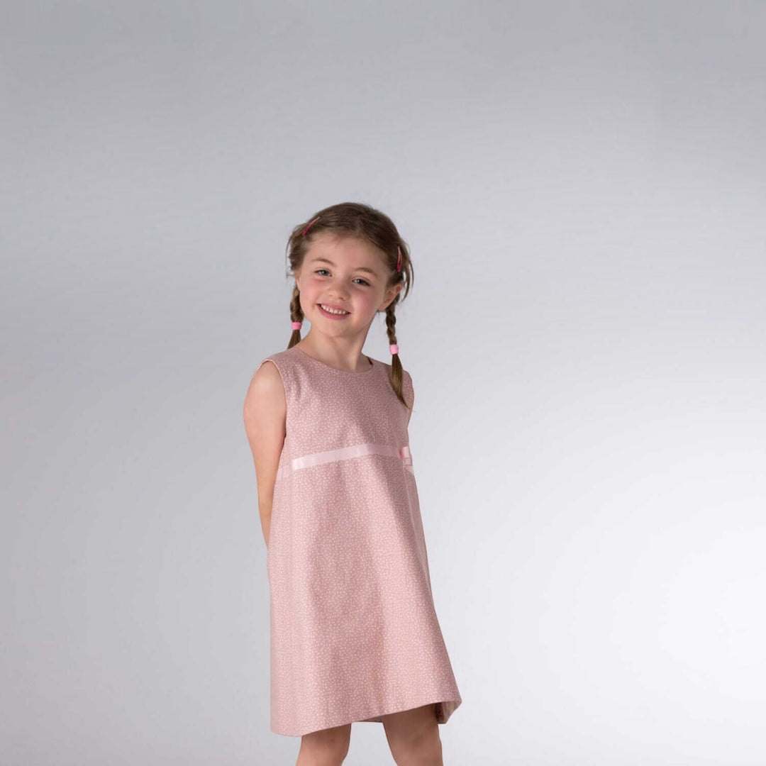 Mädchen Kleid mit Tropfenausschnitt ELENA Schnittmuster Ebook pdf Schnittmuster PDF Ebook download Patternforkids