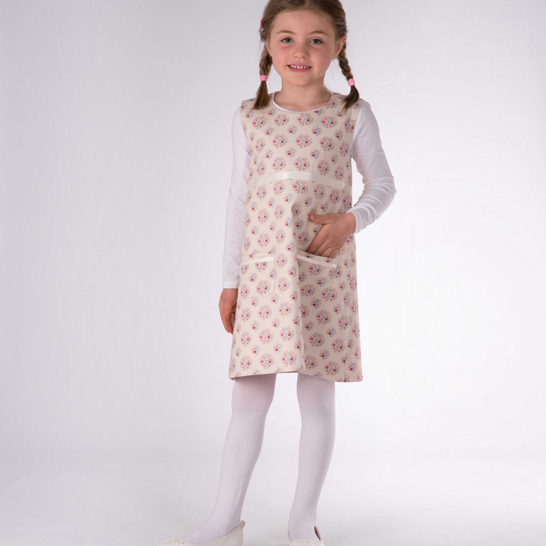 Mädchen Kleid mit Tropfenausschnitt ELENA Schnittmuster Ebook pdf Schnittmuster PDF Ebook download Patternforkids