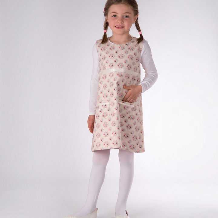 Mädchen Kleid mit Tropfenausschnitt ELENA Schnittmuster Ebook pdf Schnittmuster PDF Ebook download Patternforkids