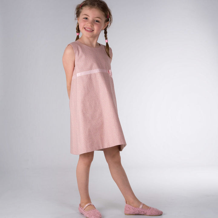 Mädchen Kleid mit Tropfenausschnitt ELENA Schnittmuster Ebook pdf Schnittmuster PDF Ebook download Patternforkids