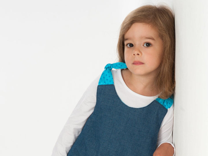 Mädchenkleid mit Schleifen Schnittmuster Ebook pdf SIENA Schnittmuster PDF Ebook download Patternforkids 