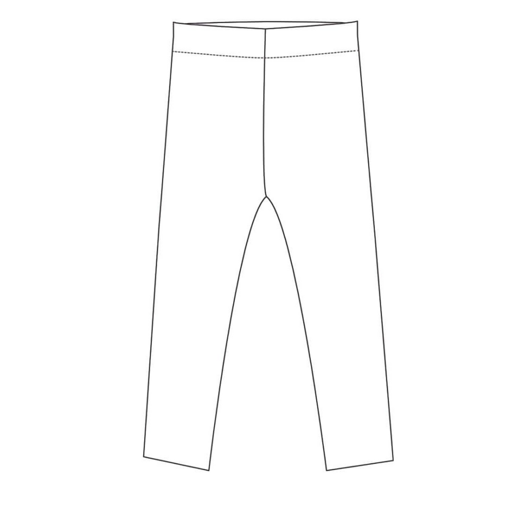 Patternforkids Schnittmuster ENNA für eine schmale Baby- und Kinderleggings mit elastischem Bund als PDF-Vorlage.