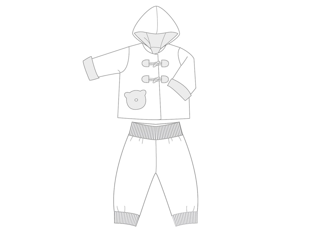 Schnittmuster Babyset Kombi Baby Jacke + Hose BRIO + LUCCA Ebook pdf Schnittmuster PDF Ebook download Patternforkids 