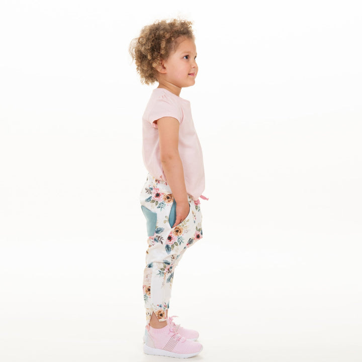 Baby Sweatpants Sewing Pattern PDF – Toddler Girl Pants with Elastic Waistband &amp; Pockets – Beginner-Friendly Instructions – Sewing Sweatpants DADO