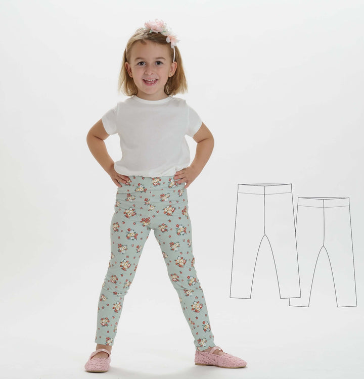 Schnittmuster Baby Kinder Leggings ENNA PDF