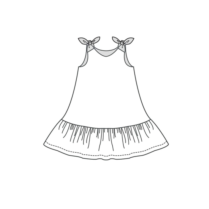 Mädchenkleid PDF Schnittmuster – 3 Varianten 74/80–146/152