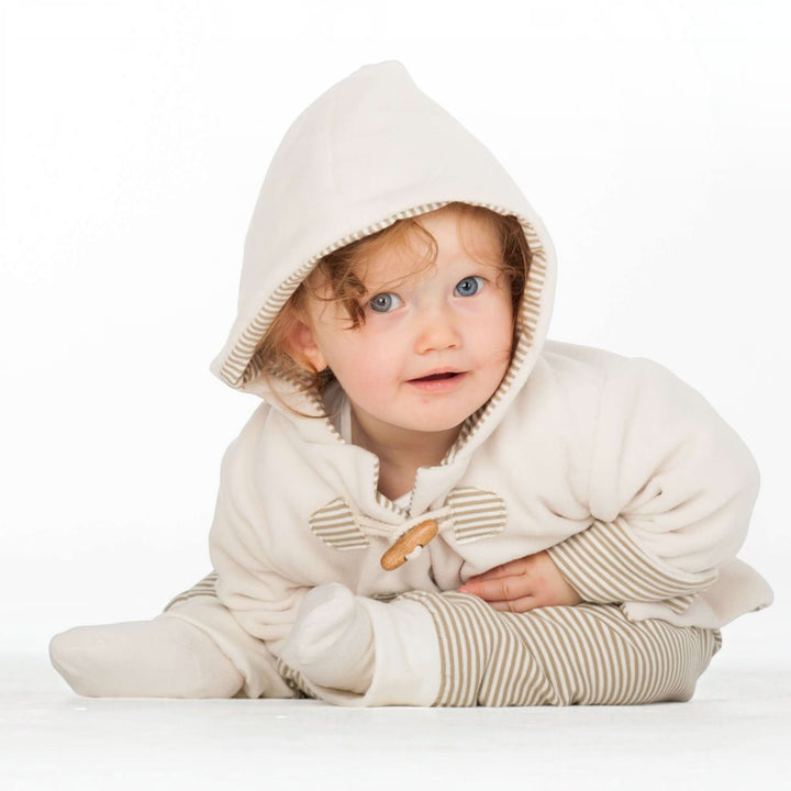 Babyjacke Schnittmuster BRIO – gefütterte Kapuzenjacke PDF 62/68–98/104