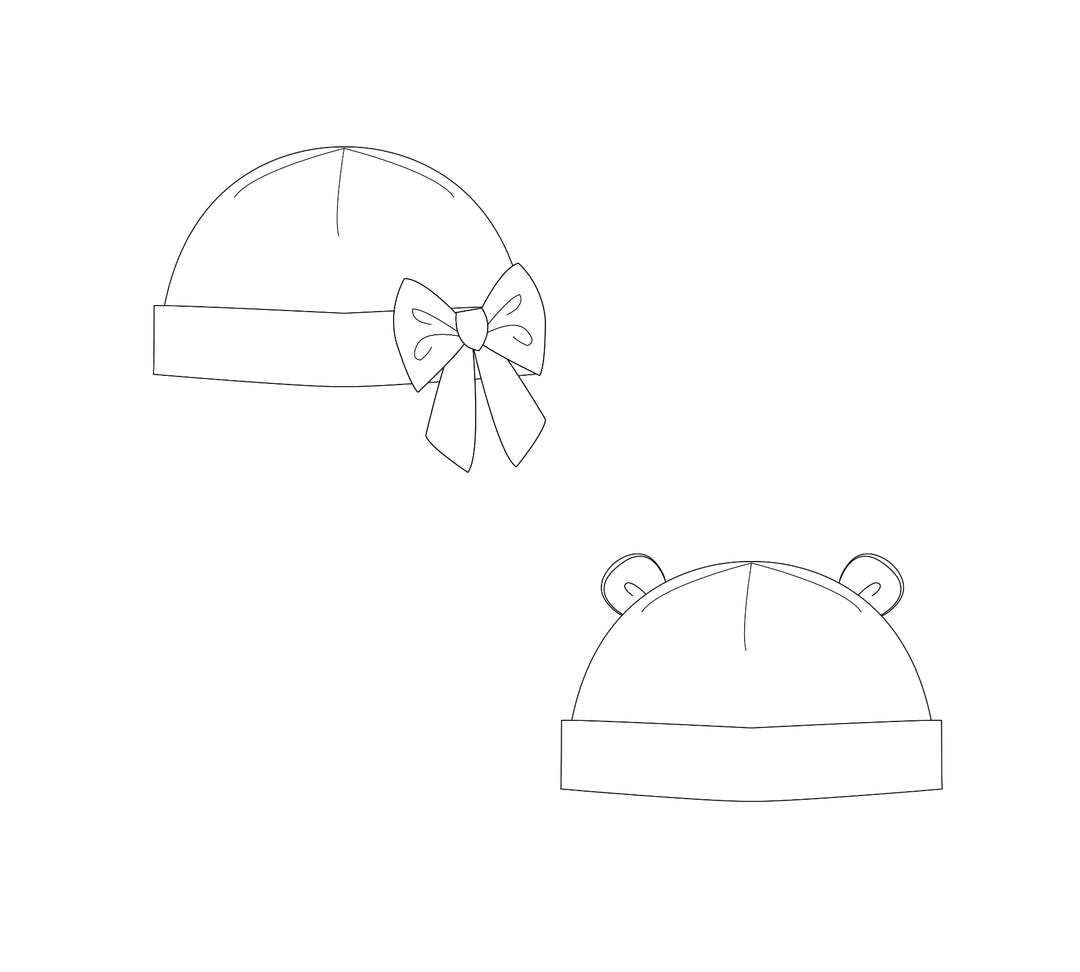 DOLCE baby romper and MILA hat Sewing pattern - sets pattern PDF | Sizes 1m–3y | Beginner-Friendly | Instant Download | I Newborn–3Y