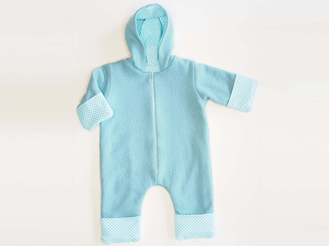 SOLE Schnittmuster Kapuzenstrampler (PDF) – mit Reißverschluss