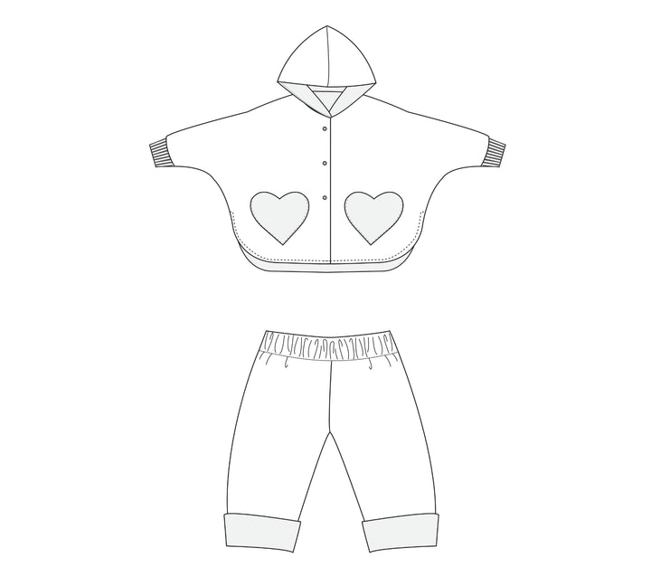 Schnittmuster Set MARA FIOCCO Poncho Wendehose