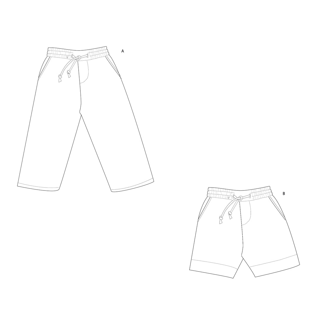 Schnittmuster Hose für Baby und Kinder NOAH lang u. kurz