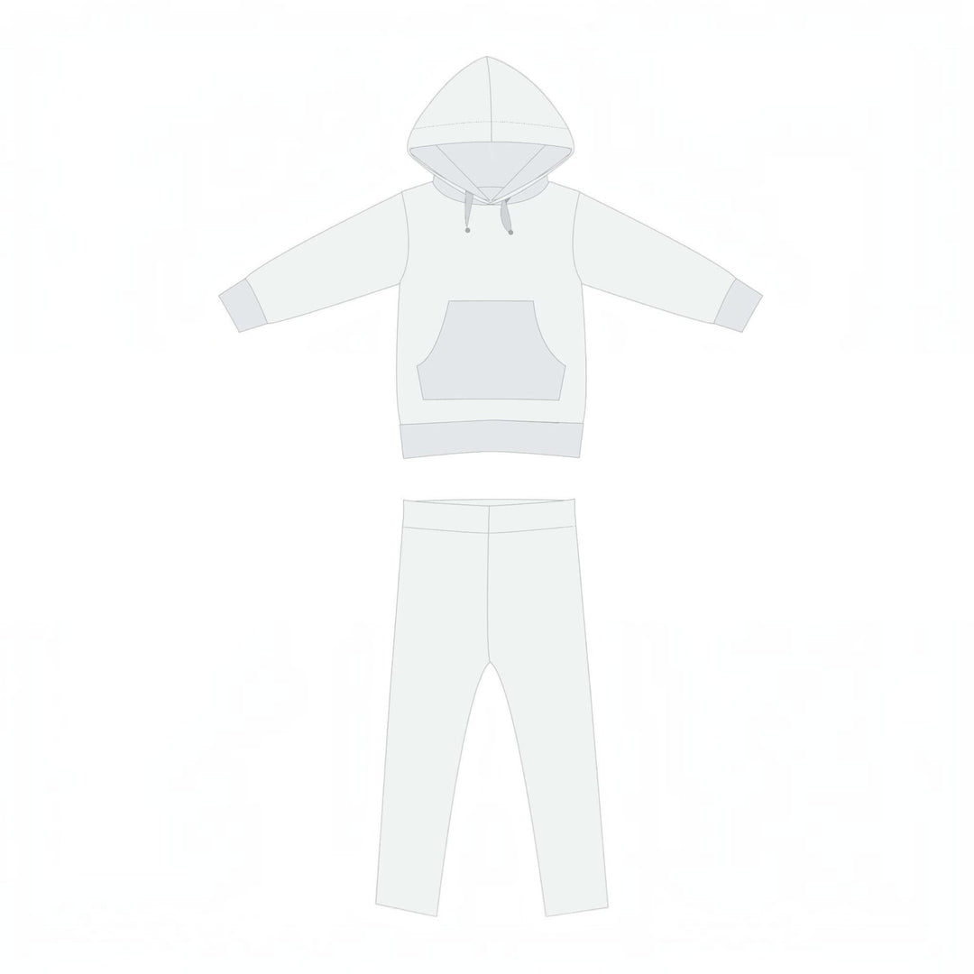 Kinder Hoodie PDF Schnittmuster ARWEN – Tunika mit Kapuze & Kragen 80/86–140/146 leichtes Design