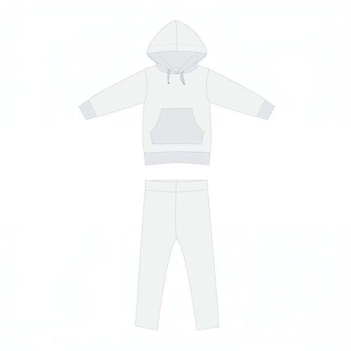 Kinder Hoodie PDF Schnittmuster ARWEN – Tunika mit Kapuze & Kragen 80/86–140/146 leichtes Design