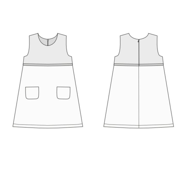 Schnittmuster Kleid GEMMA PDF Reißverschluss