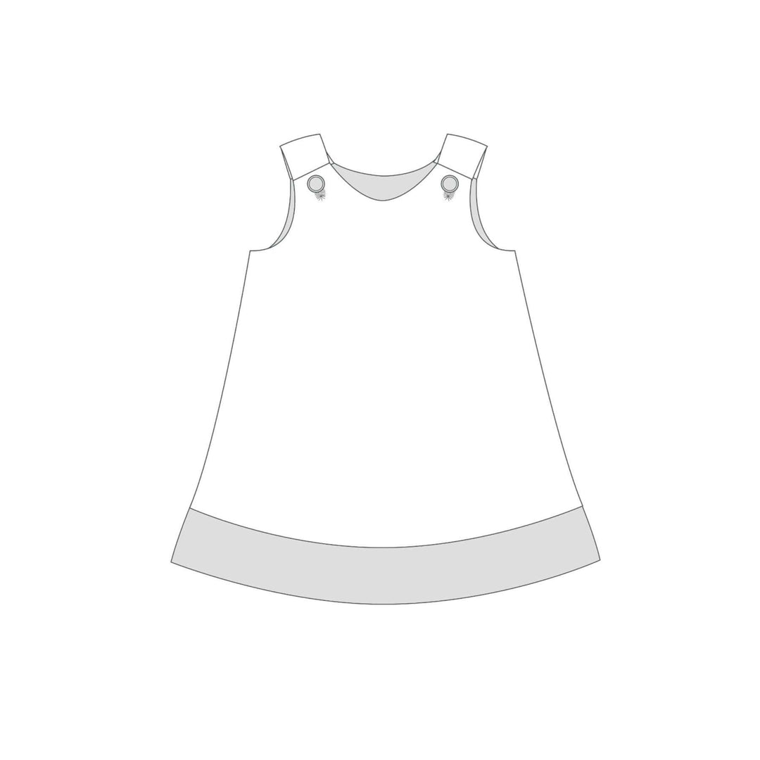 Tunika Kleid pdf Schnittmuster JULE ANTONIA STEFFI – 3-in-1 74/80–146/152 Schnittmuster für ein Trägerkleid.