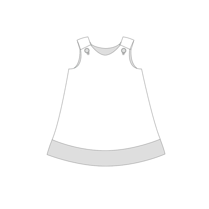 Tunika Kleid pdf Schnittmuster JULE ANTONIA STEFFI – 3-in-1 74/80–146/152 Schnittmuster für ein Trägerkleid.