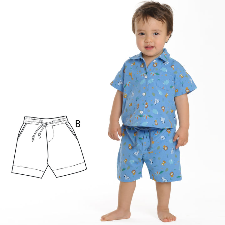 Schnittmuster Hose für Baby und Kinder NOAH lang u. kurz