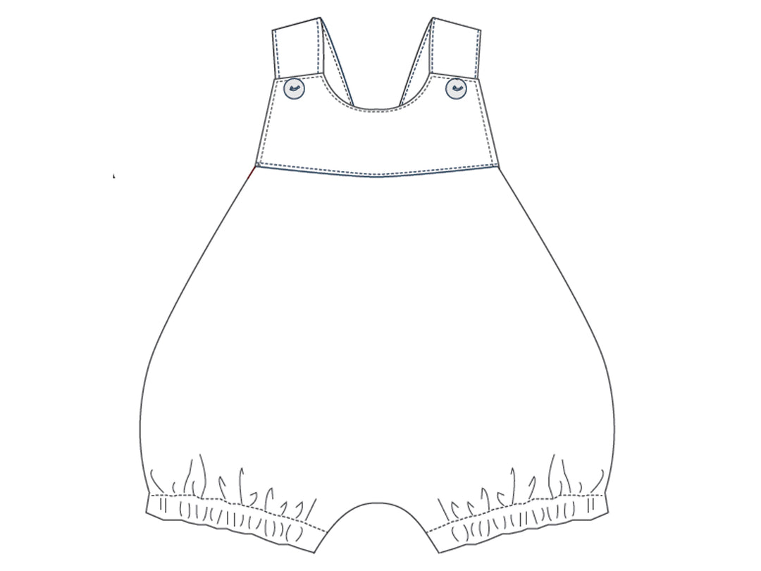 LUNA Schnittmuster PDF Baby Latzhose