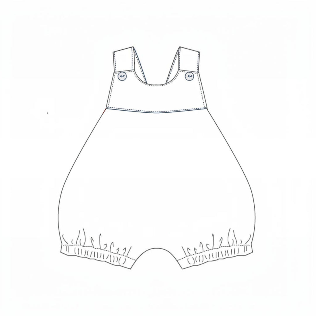 Baby Strampler PDF Schnittmuster LUNA CHARLOTTE – 2-in-1 Overall  50/56–86/92