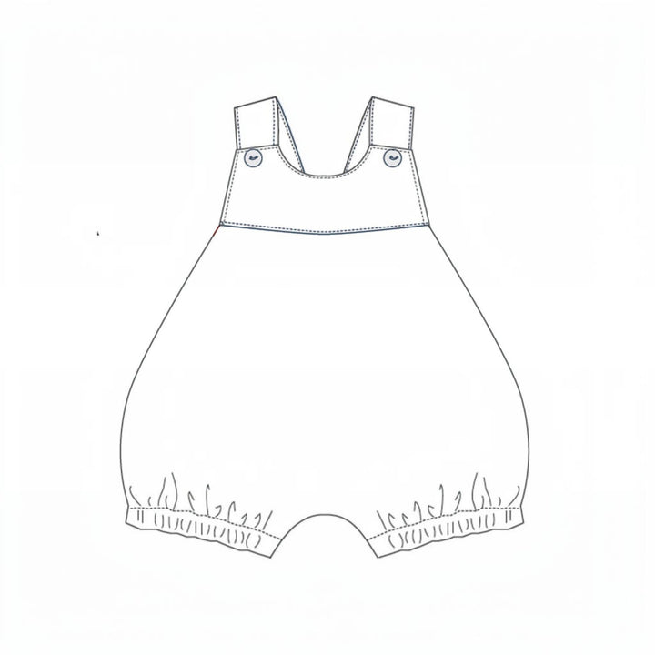 Baby Strampler PDF Schnittmuster LUNA CHARLOTTE – 2-in-1 Overall  50/56–86/92