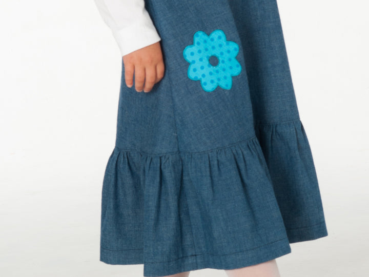Girls' dress tunic with buttons sewing pattern Ebook PDF STEFFI + SIENA
