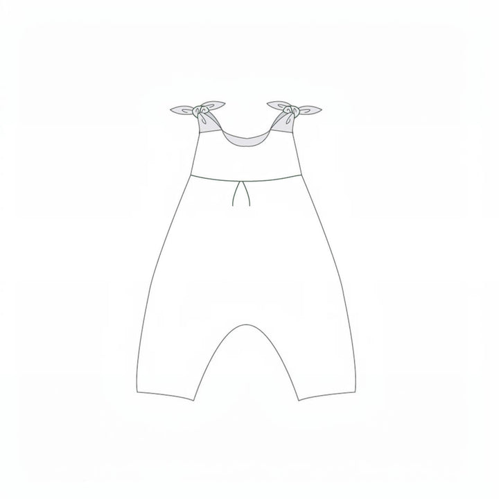 Baby Strampler PDF Schnittmuster LUNA CHARLOTTE – 2-in-1 Overall  50/56–86/92