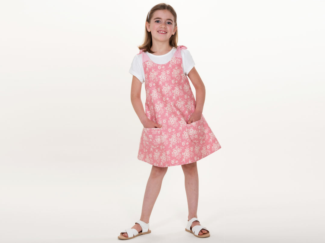 Girls' dress tunic with buttons sewing pattern Ebook PDF STEFFI + SIENA
