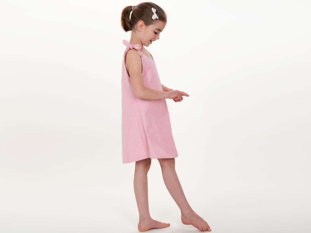 Girls' dress tunic with buttons sewing pattern Ebook PDF STEFFI + SIENA