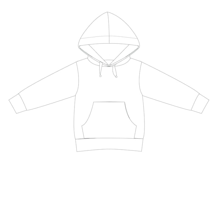 Schnittmuster Hoodie FLY PDF mit Kapuze