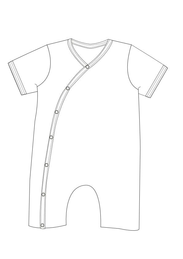 Baby Romper Sewing Pattern PDF – Long Sleeve, Simple Design – Newborn Outfit Sewing – Sewing Pattern Download – Perfect as a Baby Gift LEON