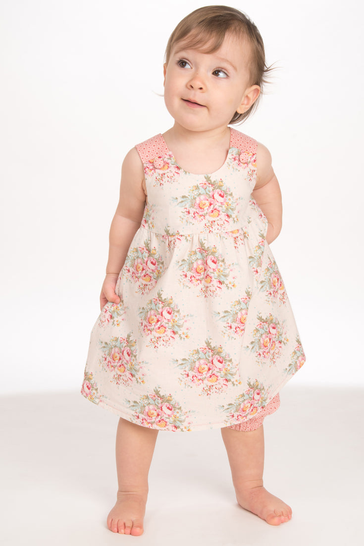 LIPSIA Hängerchen Babykleid Schnittmuster Ebook pdf Größen: 56/62, 68/74, 80/86, 92/98