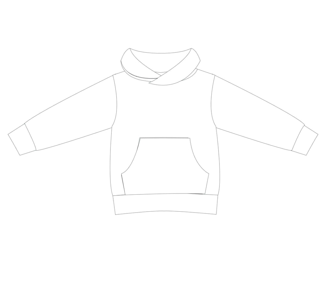 Schnittmuster Hoodie FLY PDF mit Kapuze