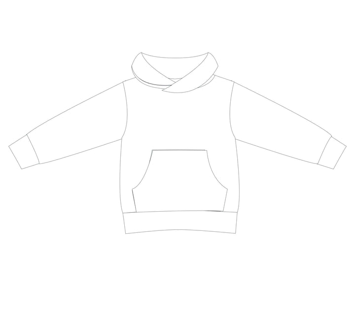 Schnittmuster Hoodie FLY PDF mit Kapuze