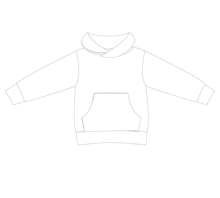 Schnittmuster Hoodie FLY PDF 2-in-1 Kapuze Schalkragen