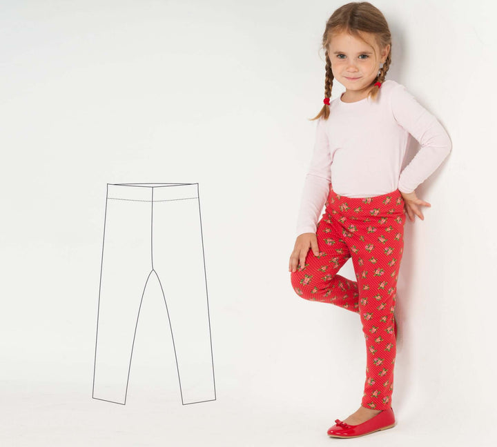 Schnittmuster Baby Kinder Leggings ENNA PDF