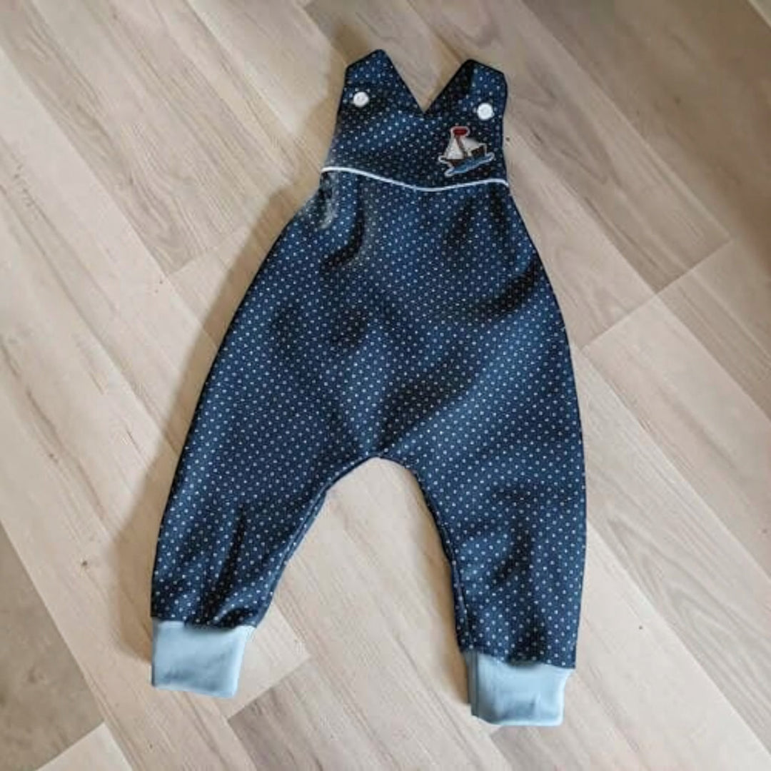 Baby Overall PDF Schnittmuster PHIL ARTURO – Sommeroverall & Latzhose 50/56–86/92