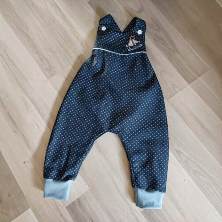 Baby Overall PDF Schnittmuster PHIL ARTURO – Sommeroverall & Latzhose 50/56–86/92