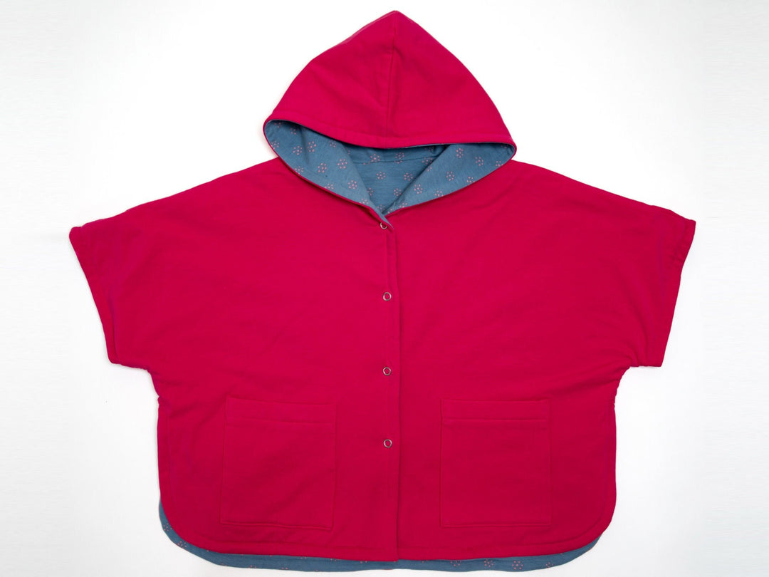 Children Clothing Pattern Digital Download Complete Tutorial Beginner Sewing Guide Hooded Poncho Design Easy Construction Steps Technical Instructions Two Piece Set Modern Style Collection Comfortable Casual Wear Youth Fashion Project