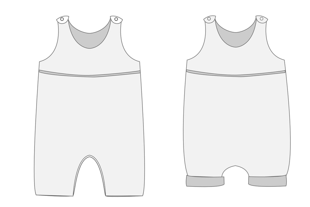Digital Sewing Pattern Baby Romper Tutorial Beginner Friendly Project Complete Photo Instructions Printable PDF Download Multiple Size Options Summer Infant Outfit Design Easy Step Guide Beautiful Handmade Clothes Making Guide Perfect