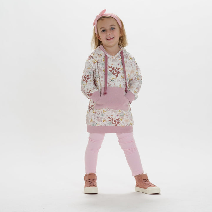 PDF Sewing Pattern Bundle Girls Hoodie Leggings Set Digital Download Package Complete Size Range Toddler Child Design Collection Handmade Clothing Guide DIY Project Instructions Multiple Style Options Kangaroo Pocket Details Elastic